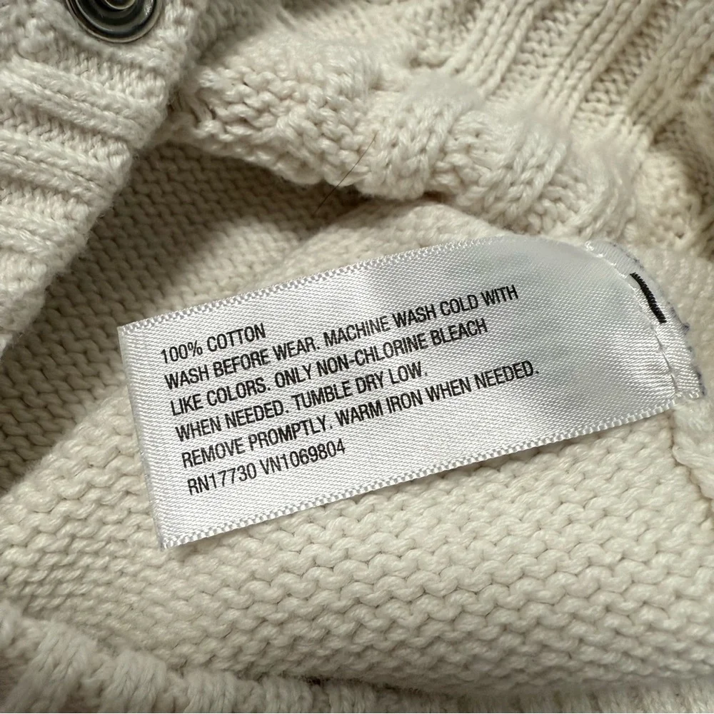Cream Cable Knit Baby Onesie